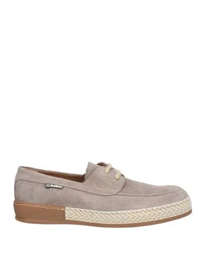 Baldinini Man Lace-up Shoes Light Grey Size 9 Leather
