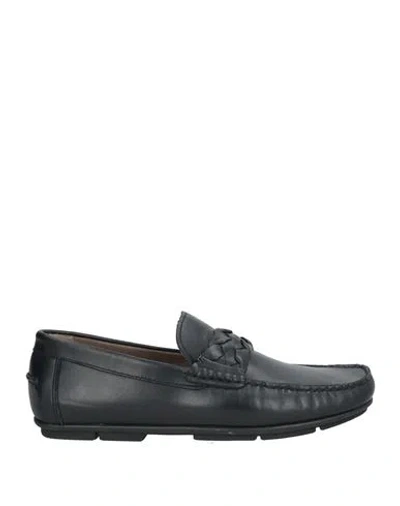 Baldinini Man Loafers Black Size 10 Calfskin
