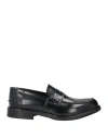 Baldinini Man Loafers Black Size 13 Soft Leather In Black
