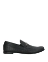 Baldinini Man Loafers Black Size 7 Calfskin