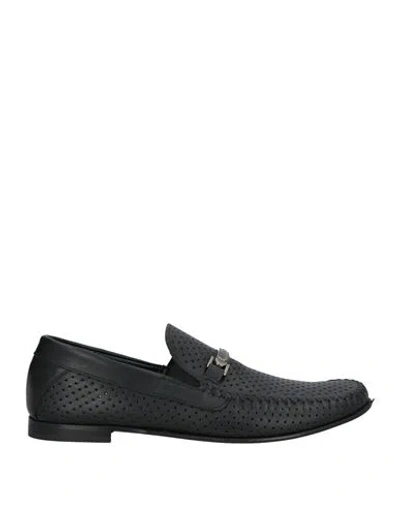 Baldinini Man Loafers Black Size 7 Calfskin