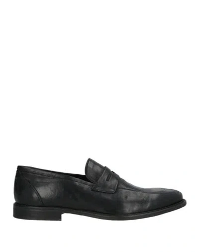 Baldinini Man Loafers Black Size 13 Leather