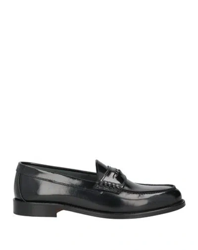 Baldinini Man Loafers Black Size 13 Soft Leather