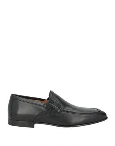 Baldinini Man Loafers Black Size 9 Calfskin