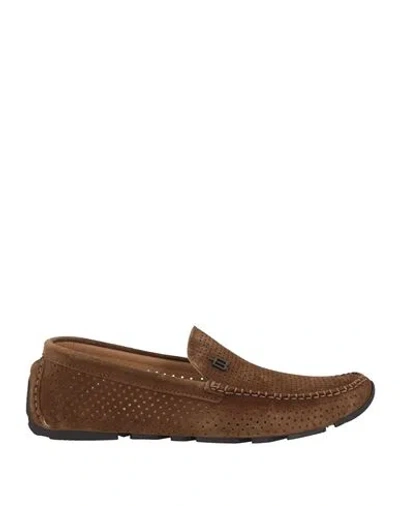 Baldinini Man Loafers Khaki Size 13 Soft Leather In Beige