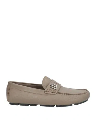 Baldinini Man Loafers Light Brown Size 13 Leather In Beige