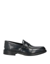 Baldinini Man Loafers Midnight Blue Size 13 Soft Leather In Blue