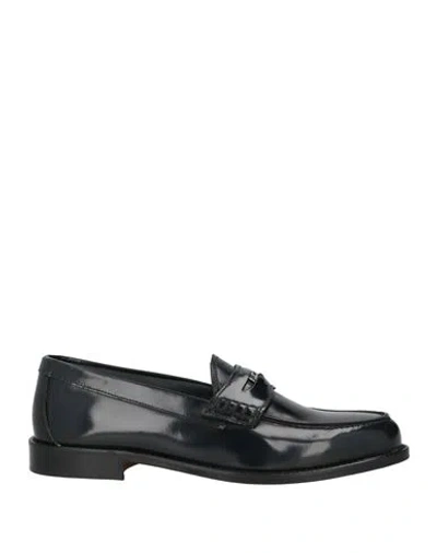 Baldinini Man Loafers Midnight Blue Size 13 Soft Leather