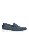 Baldinini Man Loafers Navy Size 7 Leather In Navy
