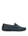 Baldinini Man Loafers Navy Blue Size 13 Soft Leather