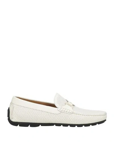 Baldinini Man Loafers Off White Size 9 Leather