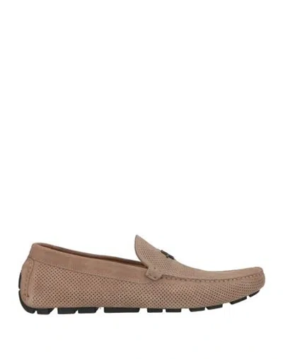 Baldinini Man Loafers Sand Size 7 Leather In Brown