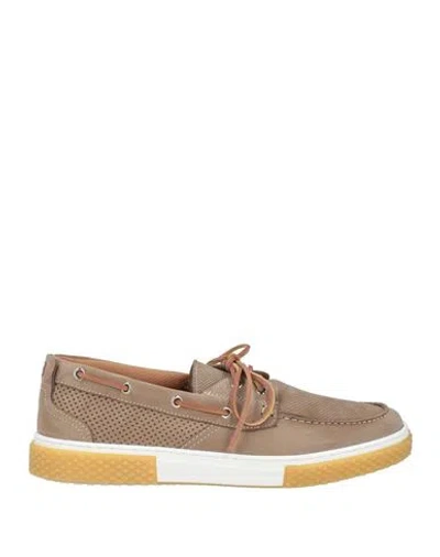 Baldinini Man Loafers Sand Size 7 Leather In Beige