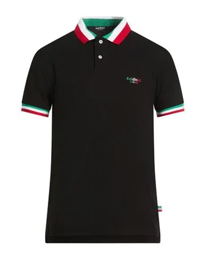 Baldinini Man Polo Shirt Black Size 3xl Cotton
