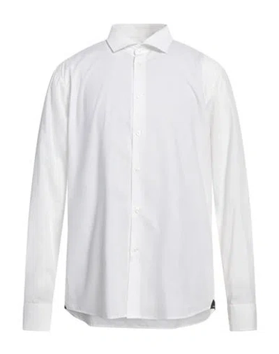 Baldinini Man Shirt White Size 17 Cotton