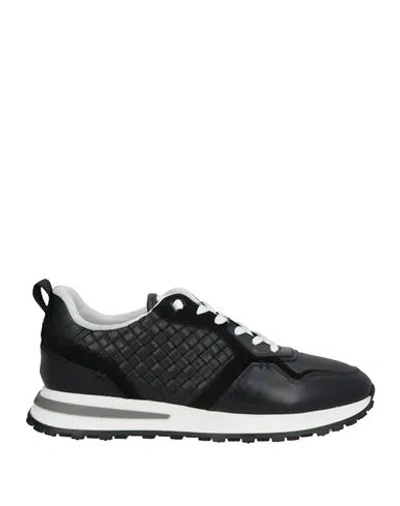 Baldinini Man Sneakers Black Size 13 Calfskin