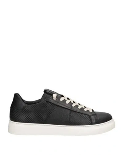 Baldinini Man Sneakers Black Size 13 Soft Leather