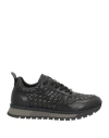 Baldinini Man Sneakers Black Size 13 Soft Leather In Black