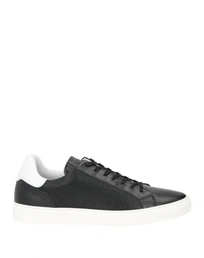 Baldinini Man Sneakers Black Size 7 Calfskin
