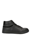 Baldinini Man Sneakers Black Size 9 Calfskin In Black