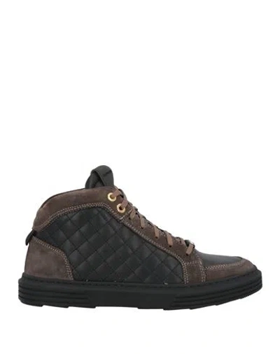Baldinini Man Sneakers Black Size 8 Calfskin