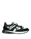 Baldinini Man Sneakers Black Size 8.5 Leather In Black