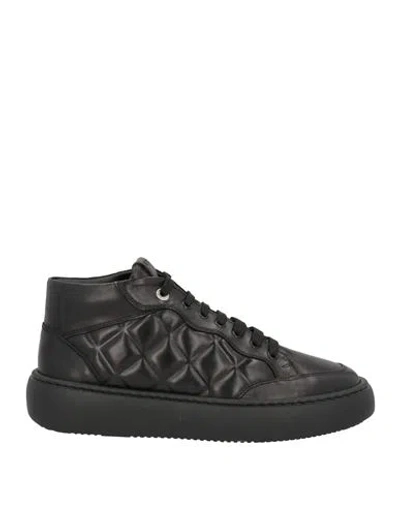 Baldinini Man Sneakers Black Size 7 Calfskin