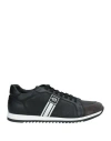Baldinini Man Sneakers Charcoal Size 6 Calfskin In Grey