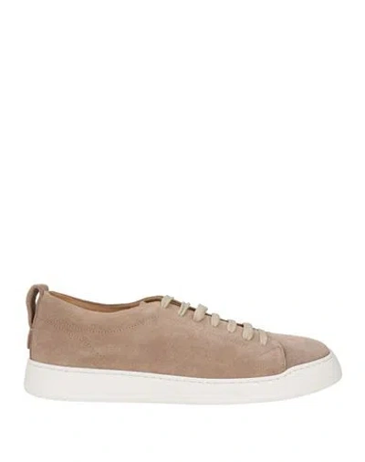 Baldinini Man Sneakers Light Brown Size 10 Leather In Neutral