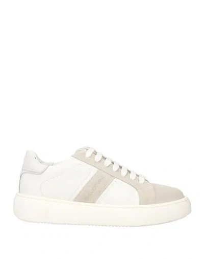 Baldinini Man Sneakers Light Grey Size 13 Soft Leather
