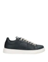 Baldinini Man Sneakers Midnight Blue Size 4 Soft Leather