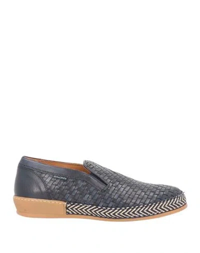 Baldinini Man Loafers Midnight Blue Size 13 Soft Leather