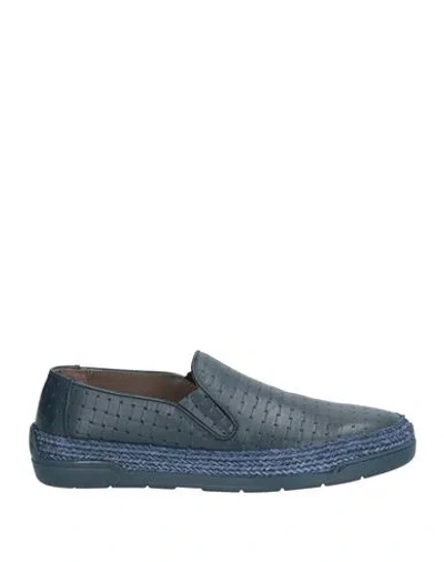 Baldinini Man Sneakers Navy Size 7 Leather