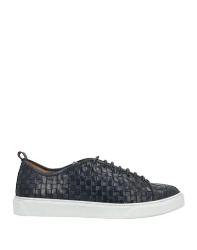 Baldinini Man Sneakers Navy Size 7 Leather
