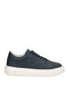 Baldinini Man Sneakers Navy Blue Size 13 Soft Leather