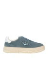 Baldinini Man Sneakers Slate Blue Size 9 Leather