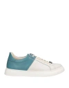 Baldinini Man Sneakers Slate Blue Size 13 Soft Leather