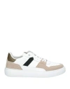 Baldinini Man Sneakers White Size 7 Leather In White