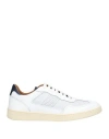 Baldinini Man Sneakers White Size 7 Leather In White