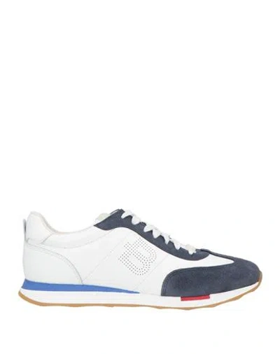Baldinini Man Sneakers White Size 7 Leather