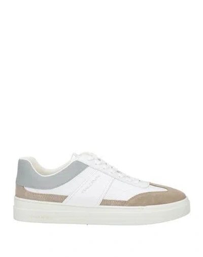 Baldinini Man Sneakers White Size 9 Calfskin