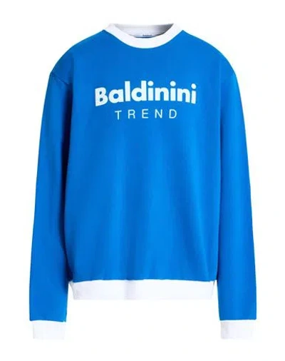 Baldinini Man Sweatshirt Blue Size 3xl Cotton