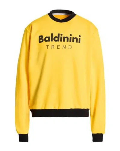 Baldinini Man Sweatshirt Marigold Size Xxl Cotton In Yellow