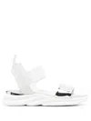Baldinini Silver Strap Sandals In White