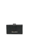 Baldinini Monogram-pattern Leather Wallet In Schwarz
