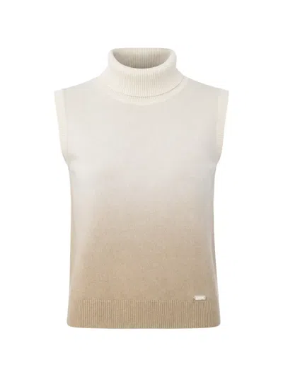 Baldinini Ombré-effect Sleeveless Sweater In Neutrals