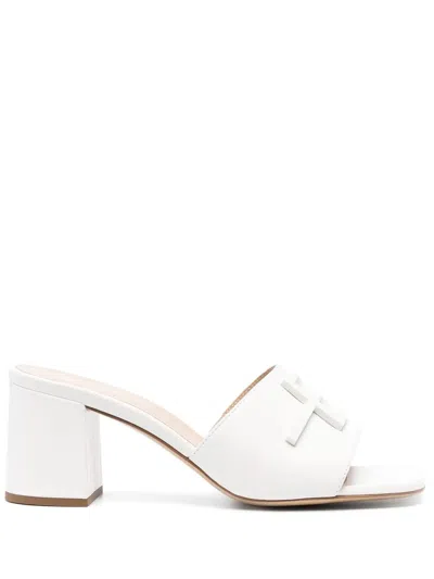 Baldinini Open Toe Mules In White