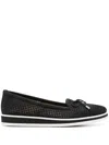 Baldinini Panelled Detailled Ballerina Shoes In Schwarz