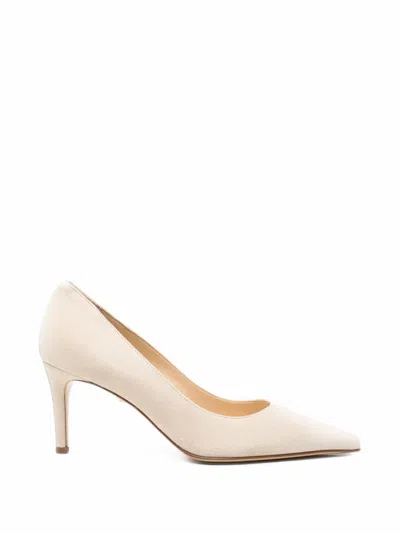 Baldinini Pointed-toe Suede Pumps In Neutral