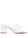 Baldinini Sabot Open Toe Woman Sandals In White